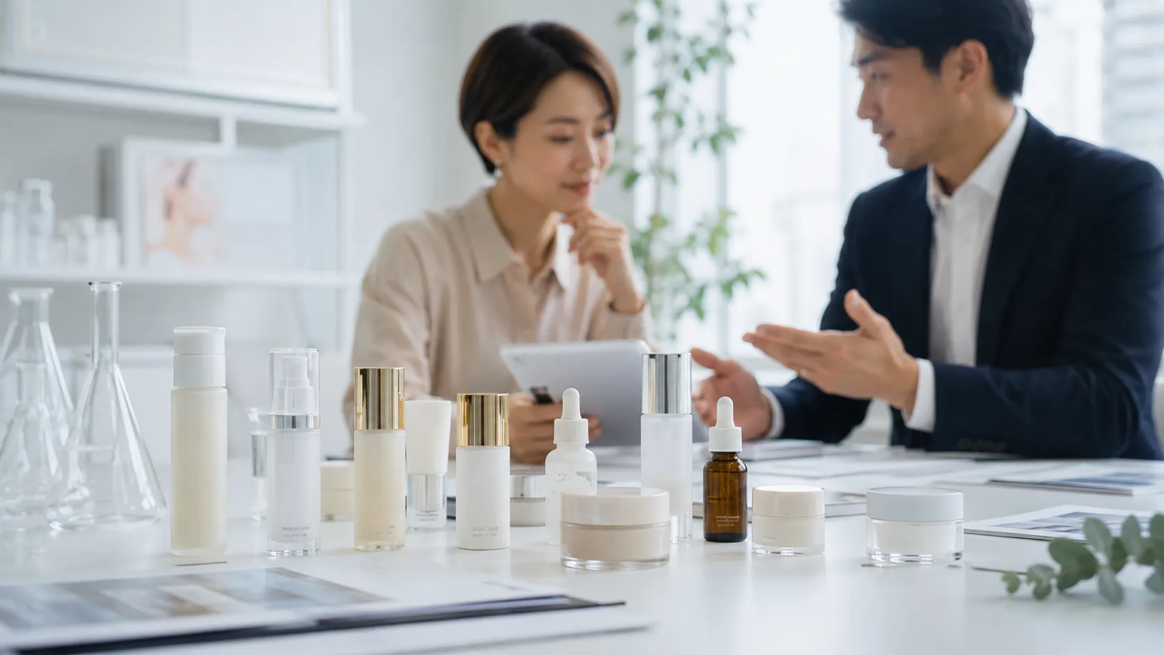 敏感肌向けスキンケアOEMの企画・開発イメージ