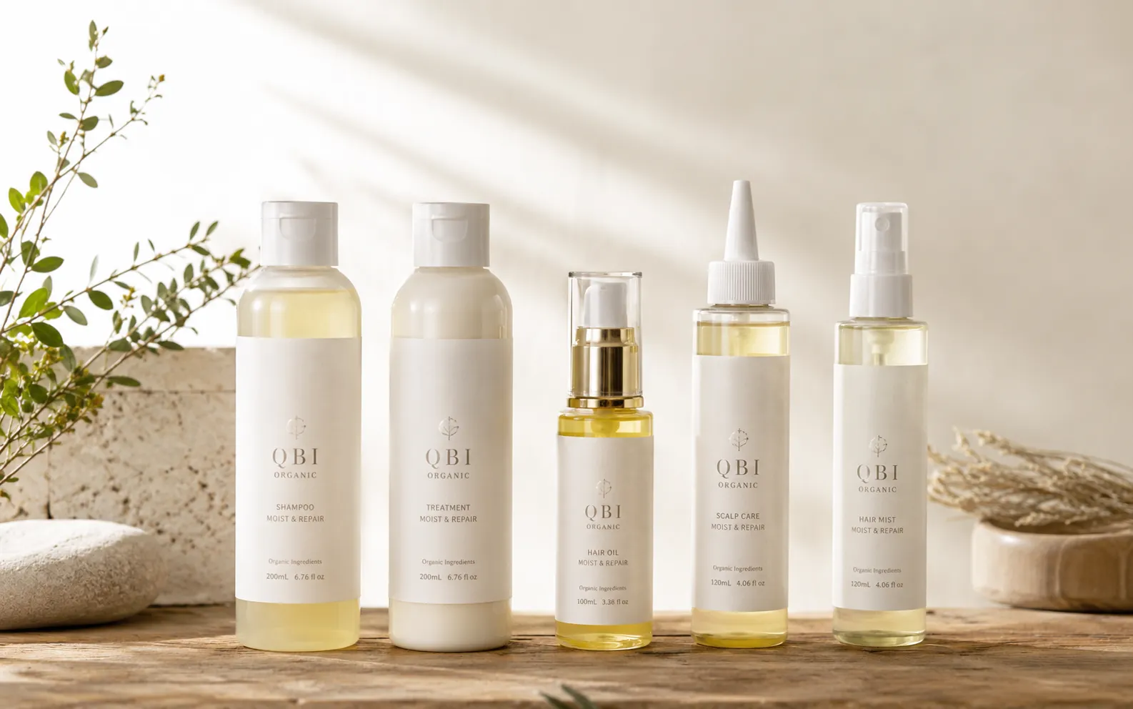オーガニックヘアケアOEMの商品シリーズ